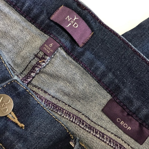 🍄 NYDJ Not Your Daughters Crop Jeans. Size 6 - Picture 7 of 8